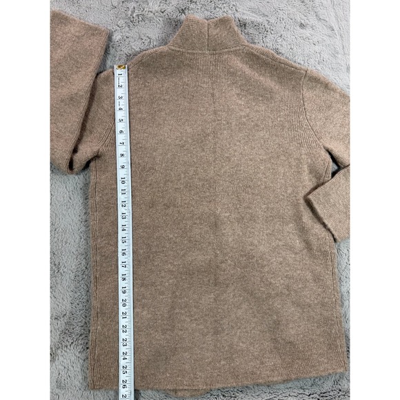 J. Crew Knit Cardigan Cocoon Sweater Blazer Tan Women S MerinoWool Winter Jacket - Picture 10 of 15